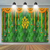 Lofaris Floral Curtain Leaf Classic Dance Party Backdrop